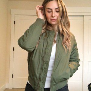 GAP Olive Bomber Jacket